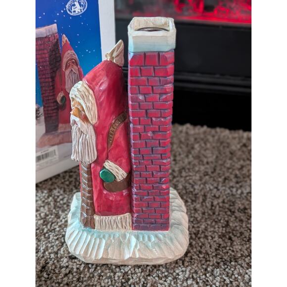 Paul Bolinger Kurt S. Adler Santa Chimney Figurine JB230 w/ Box Handcrafted - Picture 5 of 13